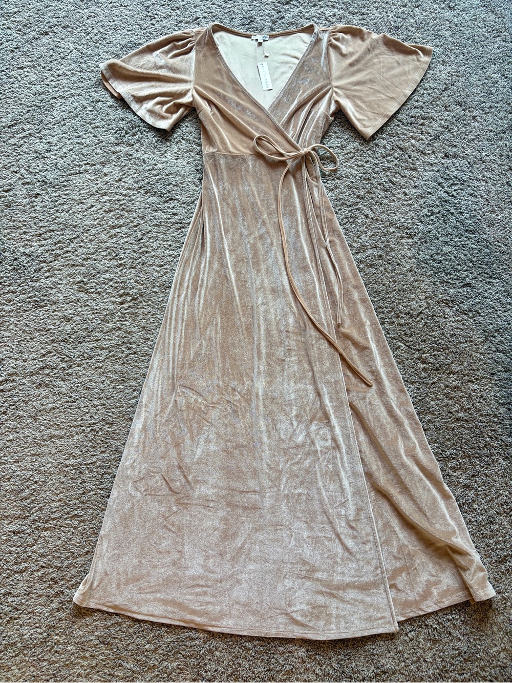 NWT Baltic Born Katelyn velvet wrap maxi dress